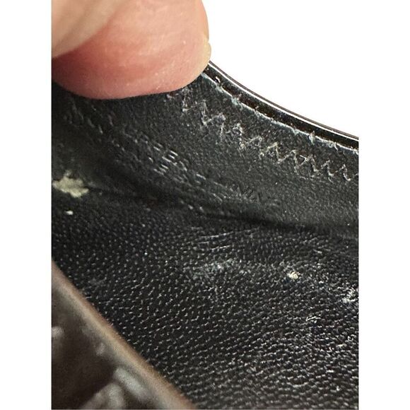 Torry Burch Patent Flat Ballet Black Leather Shoes Size 9Mp - Picture 10 of 11